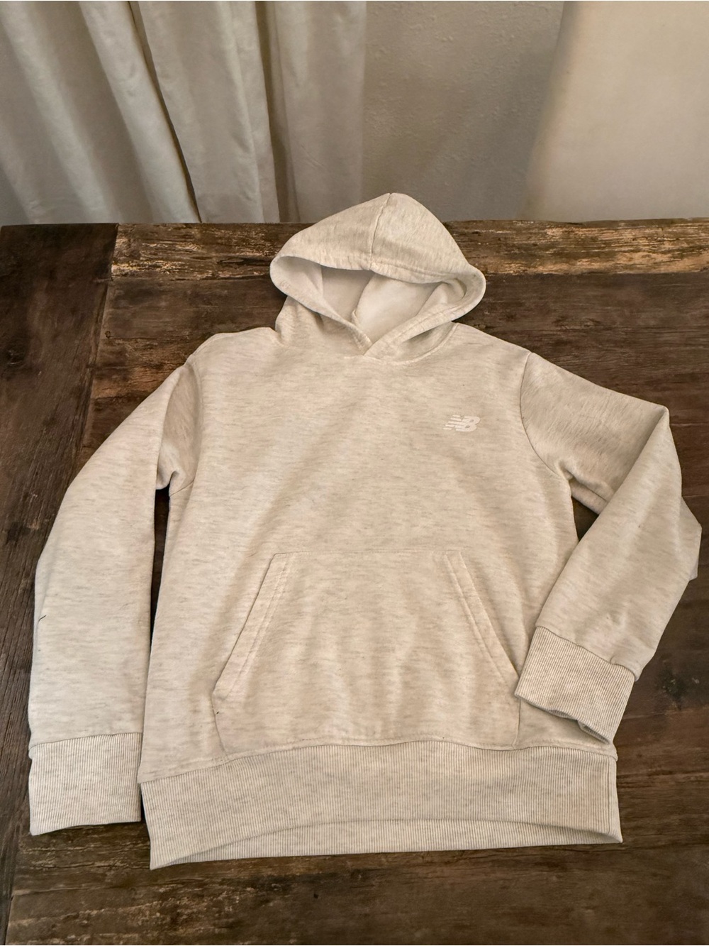 New Balance Boy’s Heather Cream Hoodie and Shorts